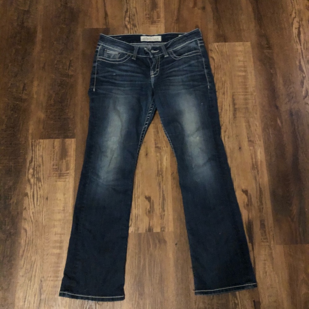 Ladies buckle jeans